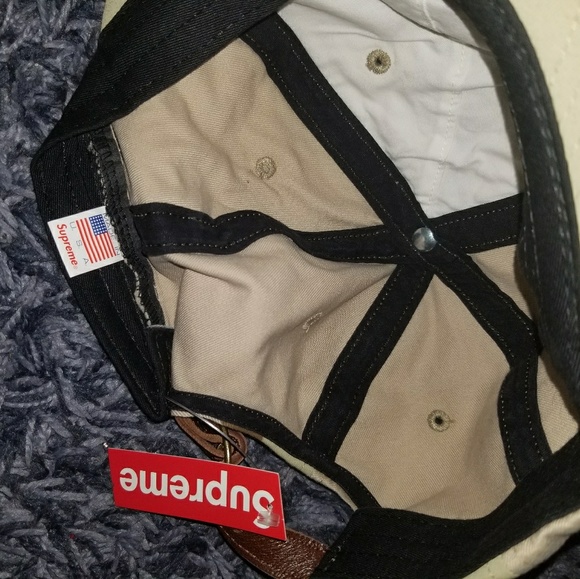 Supreme SS18 Signature Logo Side Pocket Cap - Picture 4 of 5